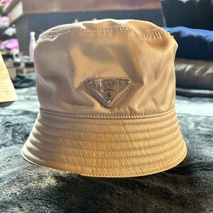 Prada Tan Bucket Hat